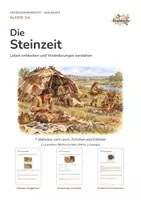 Vorschau - Stundenentwürfe - Die Steinzeit – Entdeckerwerkstatt Klasse 3/4 | 7 Stationen, 2 Lesestufen - Seite 1