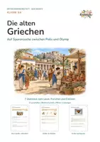 Vorschau - Stundenentwürfe - Die alten Griechen – Entdeckerwerkstatt Klasse 3/4 | 7 Stationen, 2 Lesestufen - Seite 1