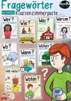 Vorschau - Poster - Deutsche Fragewörter - Fragen / Poster Klassenzimmer - Seite 1