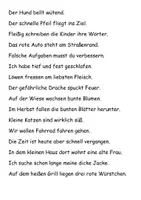 Vorschau - Aufgabenkarten - Rechtschreibung: Sätze zum Üben der Wortarten - Deckblatt