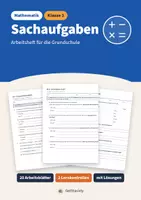 Vorschau - Arbeitsblätter - Sachaufgaben | Stationen und Lernkontrollen | Mathematik Klasse 3 - Deckblatt