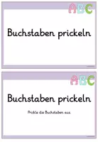Vorschau - Arbeitsblätter - Buchstaben Prickelvorlage Klasse 1 - Grundschrift - Seite 2