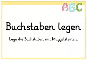 Vorschau - Arbeitsblätter - Buchstaben mit Muggelsteinen legen Klasse 1 - Grundschrift - Seite 3