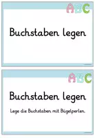 Vorschau - Arbeitsblätter - Kartei: Buchstaben mit Bügelperlen legen/stecken - Grundschrift - Seite 2