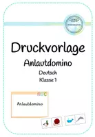 Vorschau - Spiele - Anlautdomino Klasse 1 - Grundschrift - Seite 1