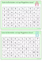 Vorschau - Arbeitsblätter - Kartei Buchstabensuche 2 Klasse 1 - Grundschrift - Seite 3