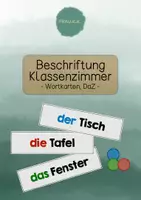 Vorschau - Merkblätter - Wortkarten zur Beschriftung des Klassenzimmers (DaZ) - Deckblatt