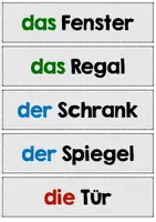 Vorschau - Merkblätter - Wortkarten zur Beschriftung des Klassenzimmers (DaZ) - Seite 3