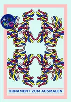 Vorschau - Mal- und Bastelvorlagen - Abstraktes Ornament zum Ausmalen I - Deckblatt