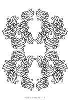 Vorschau - Mal- und Bastelvorlagen - Abstraktes Ornament zum Ausmalen I - Seite 1