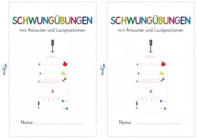 Vorschau - Arbeitsblätter - Phonologische Bewusstheit - Schwungübungen mit Anlauten und Lautpositionen - Seite 1