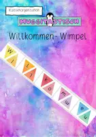 Vorschau - Poster - Wimpel Willkommen - Deckblatt