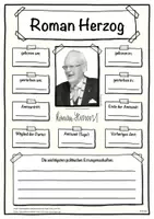 Vorschau - Arbeitsblätter - Steckbrief Bundespräsident (Roman Herzog) - Deckblatt