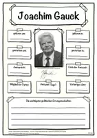 Vorschau - Arbeitsblätter - Steckbrief Bundespräsident (Joachim Gauck) - Deckblatt