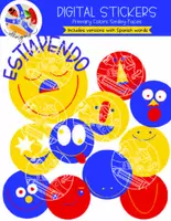 Vorschau - selbst erstellte Cliparts/Grafiken - Spanish Primary Colors Smiley Faces Digital Stickers {ABC Designs} - Deckblatt