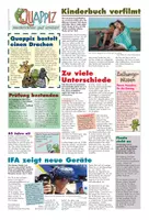 Vorschau - Text - QUAPPIZ-Kindernachrichten, Ausgabe 05.09.2020 - Deckblatt