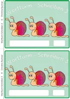 Vorschau - Arbeitsblätter - Erste Wörter Wortturm-Schreiben 3 Nachzieh-Version - Deckblatt