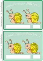 Vorschau - Arbeitsblätter - Erste Wörter - Abschneidewörter 2 Nachziehversion - Deckblatt