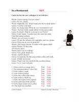 Vorschau - Text - In a Restaurant English Reading: Englisch als Fremdsprache - Seite 1
