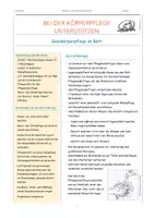 Vorschau - Merkblätter - Merkblatt: Ganzkörperpflege im Bett - Deckblatt