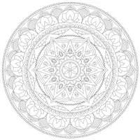 Vorschau - Mal- und Bastelvorlagen - Ausmalbild Malvorlage 3 x Mandala 1,50 Meter x 1,50 Meter - Deckblatt