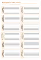Vorschau - Arbeitsblätter - Latein: Übung Konjugation der Verben - Deckblatt