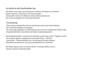 Vorschau - Arbeitsblätter - Erste Wörter Streifenbilder 3 40 Wörter - Seite 2