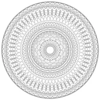 Vorschau - Mal- und Bastelvorlagen - Ausmalbild Malvorlage 3 x Mandala 1,50 Meter x 1,50 Meter - Seite 1
