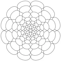 Vorschau - Mal- und Bastelvorlagen - Ausmalbild Malvorlage 3 x Mandala 1,50 Meter x 1,50 Meter - Seite 2