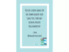 Vorschau - Anderer Materialtyp - Rollenkarten für die Gruppenarbeit (zum Selbstbearbeiten/Individualisieren) - Seite 1