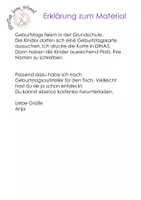 Vorschau - Mal- und Bastelvorlagen - Geburtstag feiern - Geburtstagskarte - Seite 1