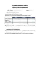 Vorschau - Klassenarbeiten - Klausur: Religionskritik - Deckblatt