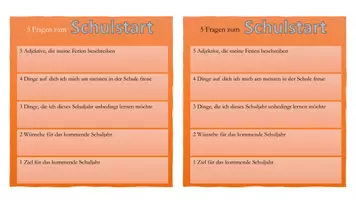 Vorschau - Mal- und Bastelvorlagen - Schulstart - 5 Fragen zum Schulstart - Seite 3