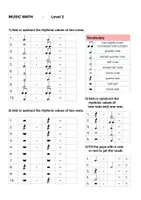 Vorschau - Arbeitsblätter - Music Math Level 1,2 Unterstufe - Seite 1