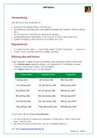 Vorschau - Arbeitsblätter - will future - Arbeitsblätter mit Lösungen - PDF und Docx - Seite 1