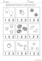 Vorschau - Arbeitsblätter - Mengen bis 10 (bis 3/bis 6) - Mathe im Herbst - Seite 2