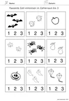 Vorschau - Arbeitsblätter - Mengen bis 10 (bis 3/bis 6) - Mathe im Herbst - Seite 3