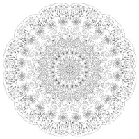 Vorschau - Mal- und Bastelvorlagen - MAlvorlage Ausmalbild 3 x Mandala 1,50 Meter x 1,50 Meter - Deckblatt