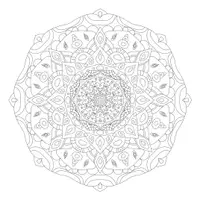 Vorschau - Mal- und Bastelvorlagen - MAlvorlage Ausmalbild 3 x Mandala 1,50 Meter x 1,50 Meter - Seite 2