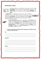 Vorschau - Arbeitsblätter - Arbeitsblatt Alkalimetalle im Alltag - Deckblatt