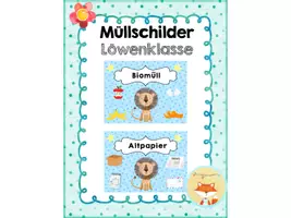Vorschau - Poster - Müllschilder - Löwenklasse - Deckblatt