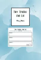Vorschau - Spiele - Two Truths- One Lie - Deckblatt