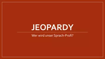 Vorschau - Spiele - Jeopardy Deutsch, Quiz Deutsch für weiterführende Schulen - Deckblatt