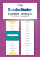Vorschau - Stationenlernen - Bundesländer - Hauptstädte Lernstreifen - Deckblatt