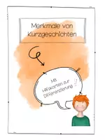 Vorschau - Arbeitsblätter - Merkmale von Kurzgeschichten - Deckblatt