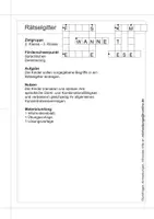 Vorschau - Arbeitsblätter - Montagsrätsel 2.38 (Rätsel-Gitter) - Seite 1