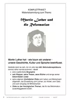 Vorschau - Stundenentwürfe - Materialsammelpaket Martin Luther und die Reformation - Seite 2