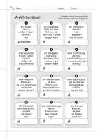 Vorschau - Arbeitsblätter - Montagsrätsel 2.4 (A-Wörterrätsel) - Seite 2