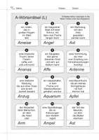 Vorschau - Arbeitsblätter - Montagsrätsel 2.4 (A-Wörterrätsel) - Seite 3