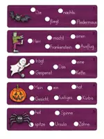Vorschau - Fördermaterial/Inklusion - Purzelsätze Halloween Sätze schreiben - Seite 2